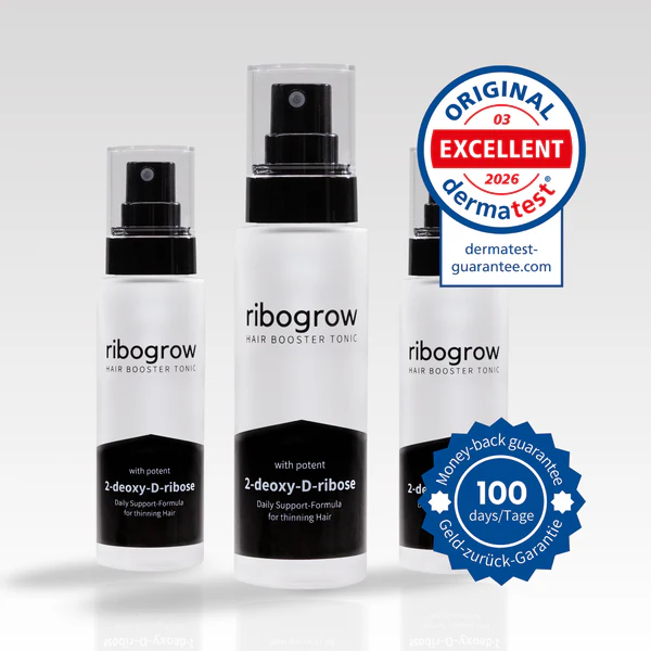 ribogrow Hair Booster Tonic – 3er Pack mit Dermatest-Siegel